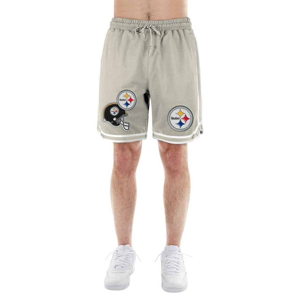 Pittsburgh Steelers Stone Multi Patch Shorts | NFL Discount