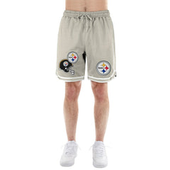 Pittsburgh Steelers Stone Multi Patch Shorts | NFL Discount