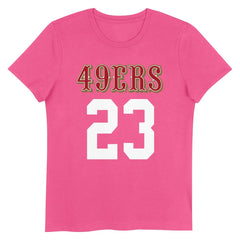 San Francisco 49ers Christian McCaffrey  Girls Youth Player Name & Number T-Shirt | NFL Outlet