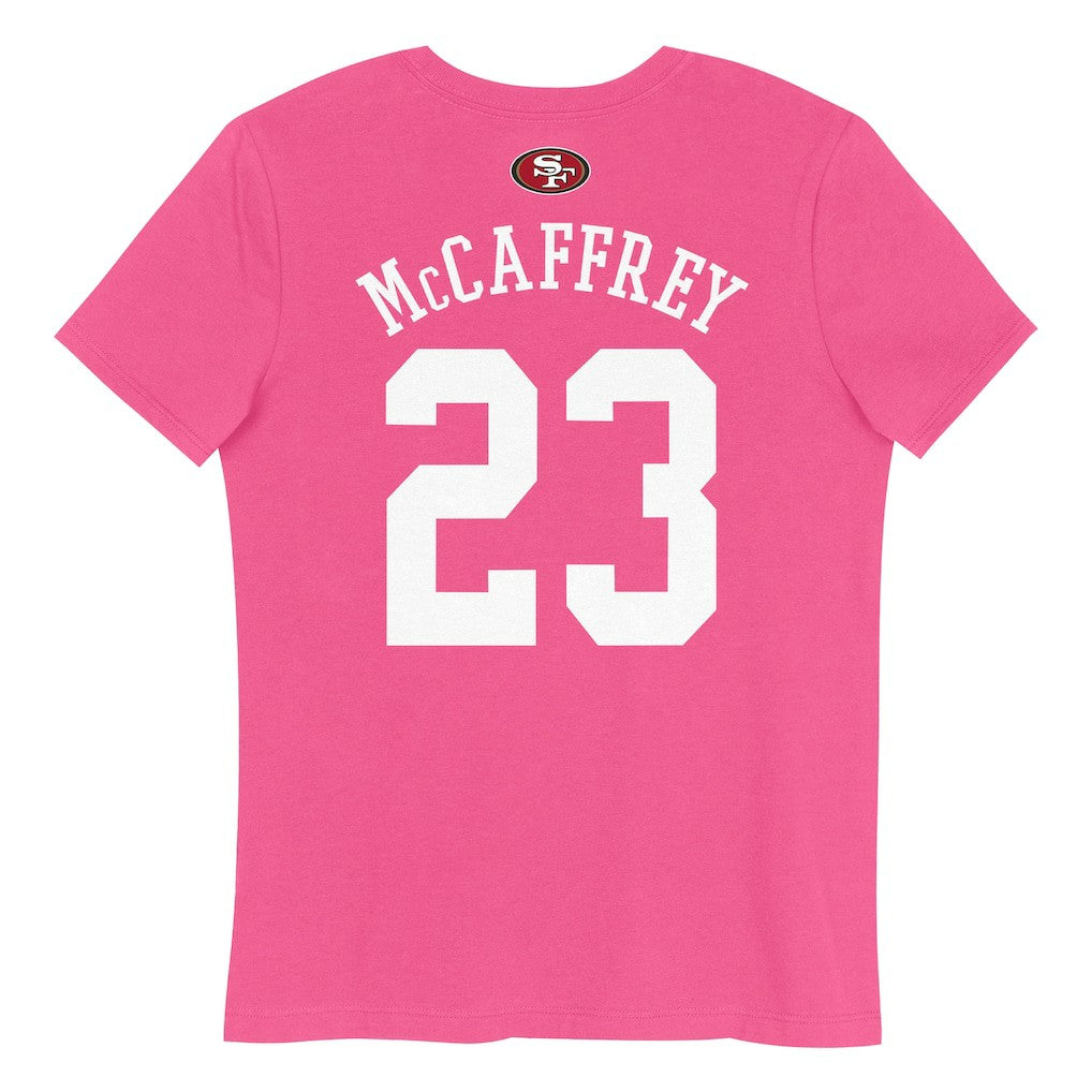 San Francisco 49ers Christian McCaffrey  Girls Youth Player Name & Number T-Shirt | NFL Outlet