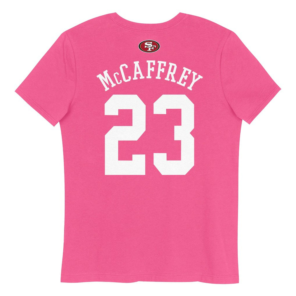San Francisco 49ers Christian McCaffrey  Girls Youth Player Name & Number T-Shirt | NFL Outlet