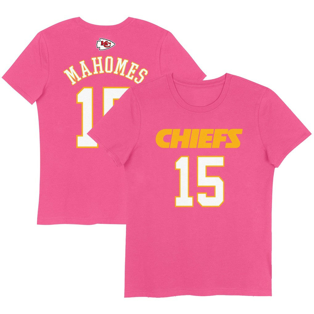Kansas City Chiefs Patrick Mahomes  Girls Youth Player Name & Number T-Shirt | NFL New