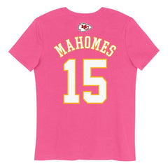Kansas City Chiefs Patrick Mahomes  Girls Youth Player Name & Number T-Shirt | NFL New