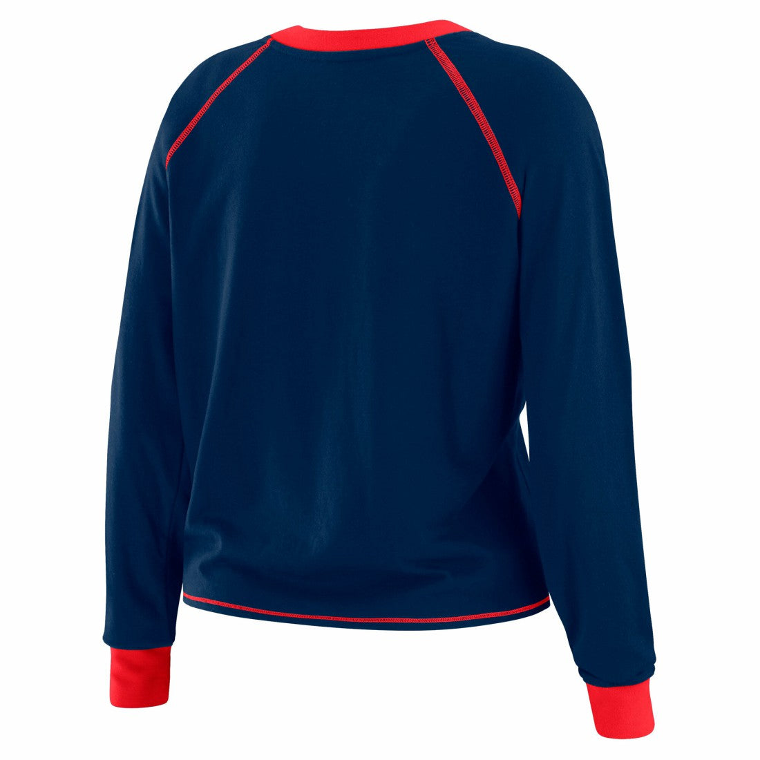 New York Giants WEAR by Erin Andrews Women's Plus Size Tie-Front Long Sleeve Top | NFL Online