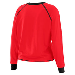 San Francisco 49ers WEAR by Erin Andrews Women's Plus Size Tie-Front Long Sleeve Top | NFL US