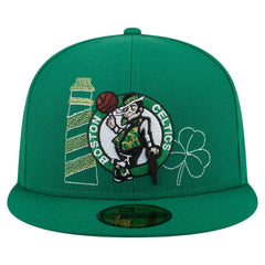 Kelly Green Boston Celtics State Stitch 59FIFTY Fitted Hat | NBA