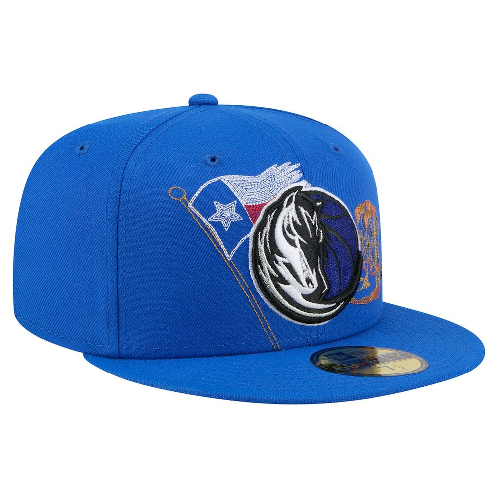 Blue Dallas Mavericks State Stitch 59FIFTY Fitted Hat sale | NBA