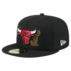 Black Chicago Bulls State Stitch 59FIFTY Fitted Hat | NBA