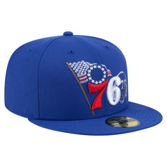 Royal Philadelphia 76ers State Stitch 59FIFTY Fitted Hat | NBA