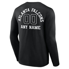 Atlanta Falcons Personalized Name & Number Monochrome Long Sleeve T-Shirt | NFL Sale