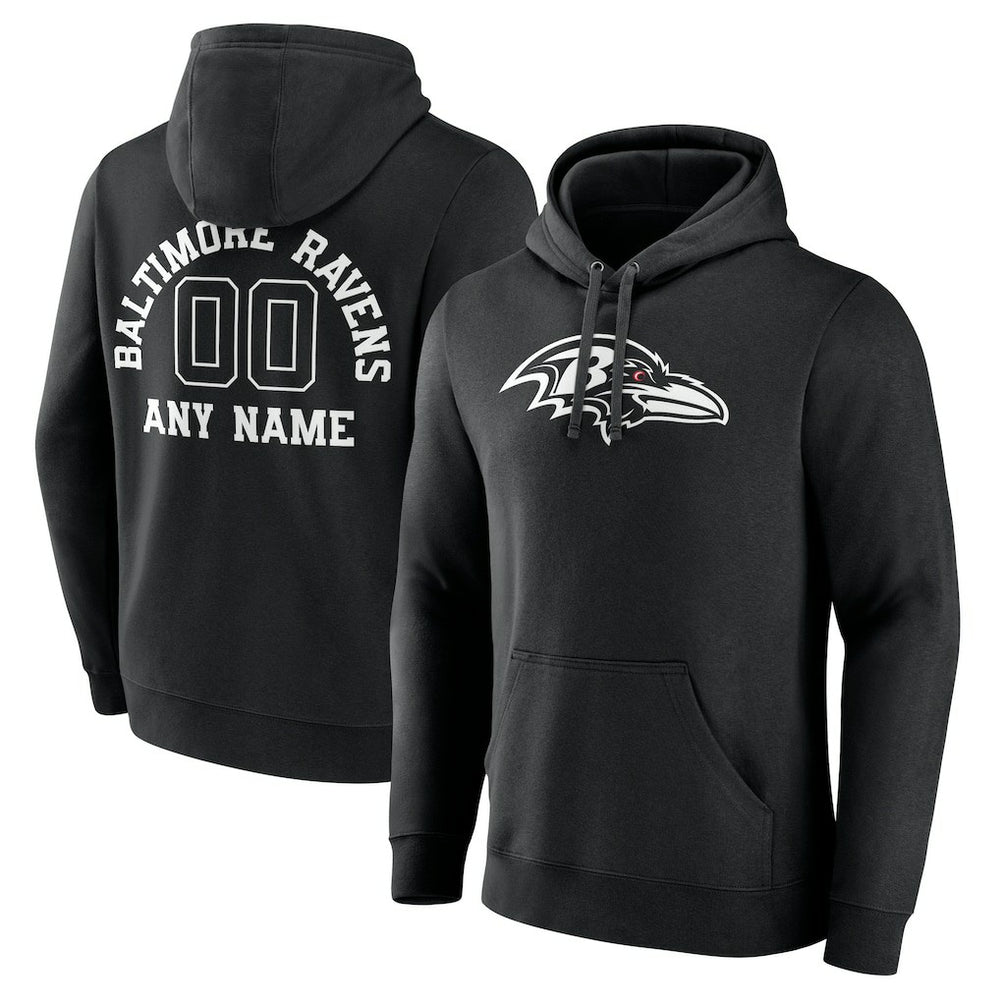 Baltimore Ravens Personalized Name & Number Pullover Hoodie | NFL US
