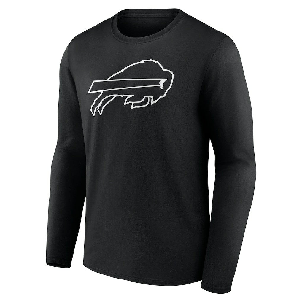 Buffalo Bills Personalized Name & Number Monochrome Long Sleeve T-Shirt | NFL Sale