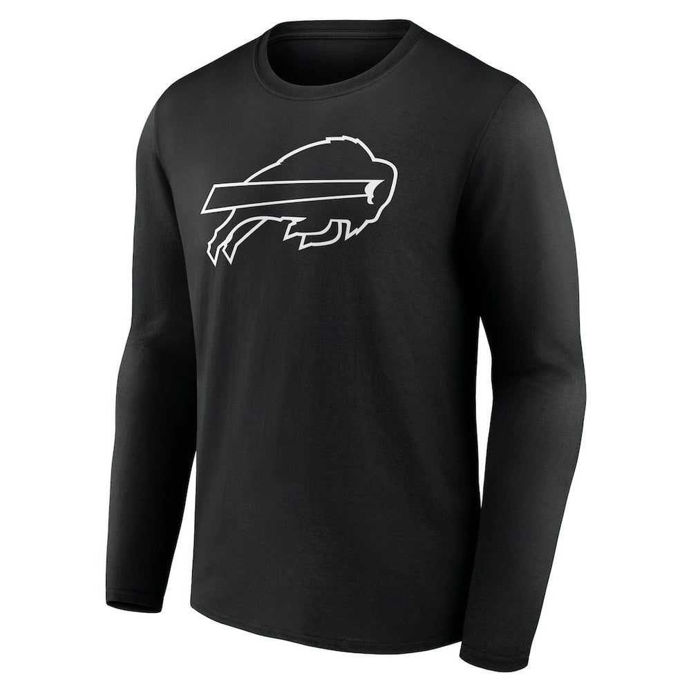 Buffalo Bills Personalized Name & Number Monochrome Long Sleeve T-Shirt | NFL Sale