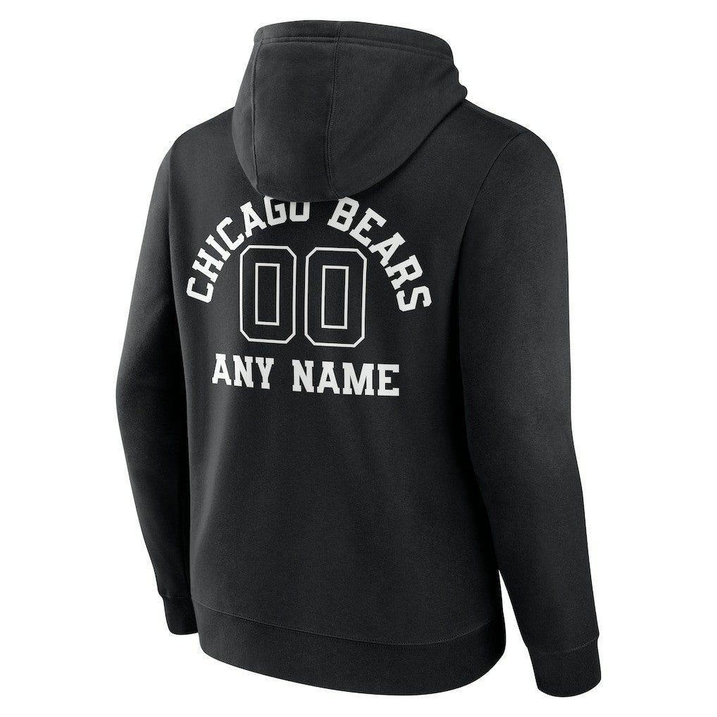 Chicago Bears Personalized Name & Number Pullover Hoodie | NFL Discount