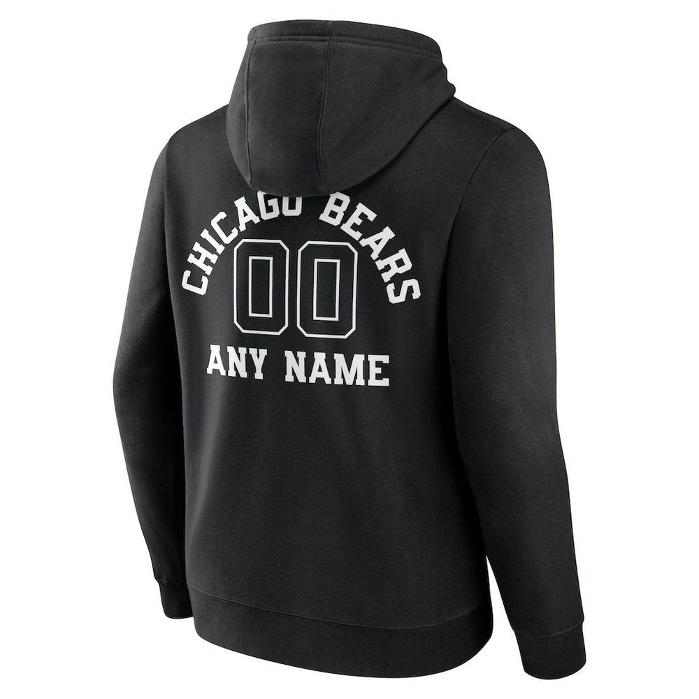 Chicago Bears Personalized Name & Number Pullover Hoodie | NFL Discount