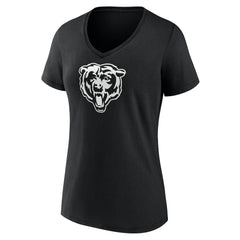 Chicago Bears Women's Personalized Name & Number Monochrome V-Neck T-Shirt | NFL Online