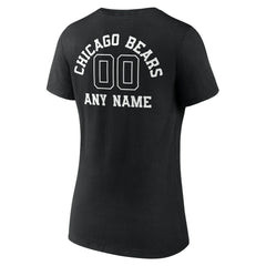 Chicago Bears Women's Personalized Name & Number Monochrome V-Neck T-Shirt | NFL Online