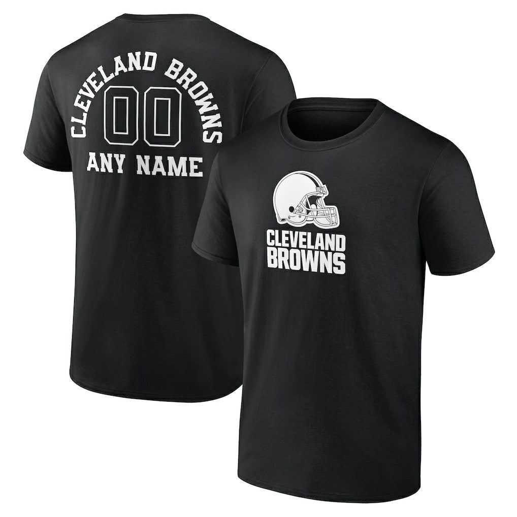 Cleveland Browns Personalized Name & Number Monochrome T-Shirt | NFL Online