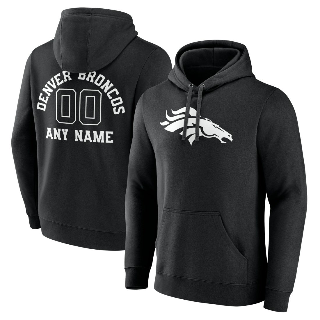 Denver Broncos Personalized Name & Number Pullover Hoodie | NFL Hot