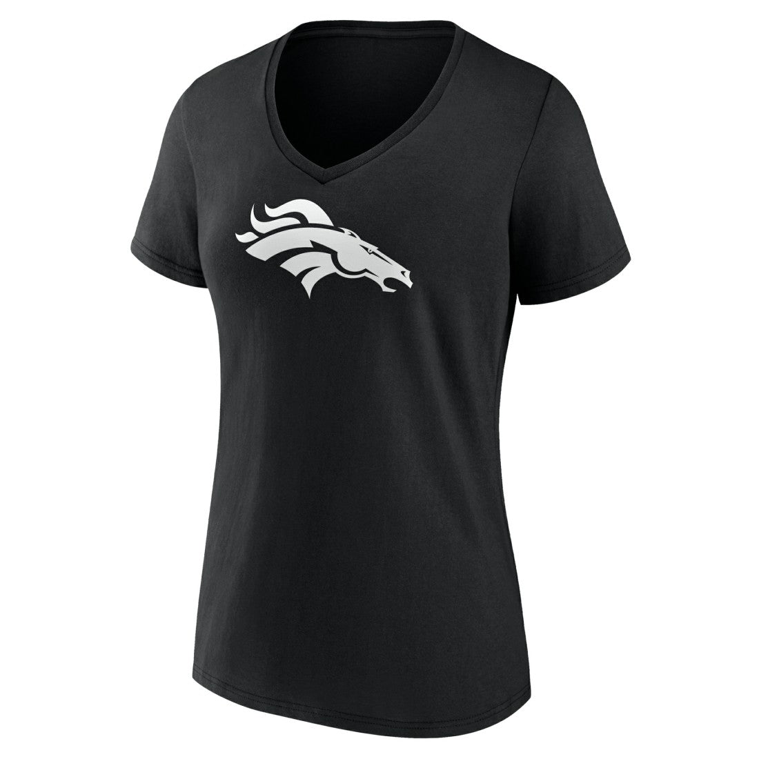 Denver Broncos Women's Personalized Name & Number Monochrome V-Neck T-Shirt | NFL Sale