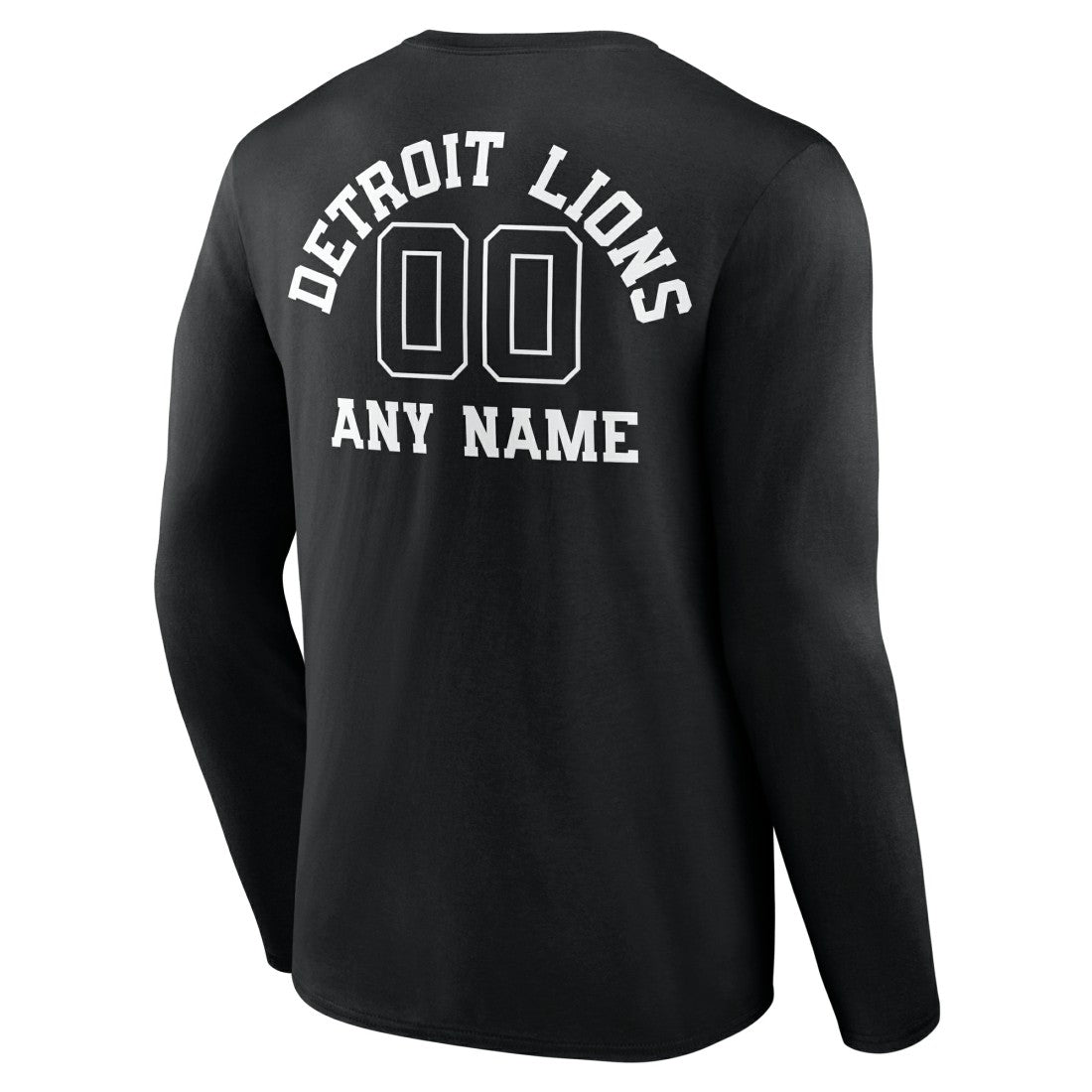 Detroit Lions Personalized Name & Number Monochrome Long Sleeve T-Shirt | NFL On sale
