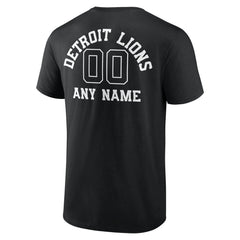 Detroit Lions Personalized Name & Number Monochrome T-Shirt | NFL Near me