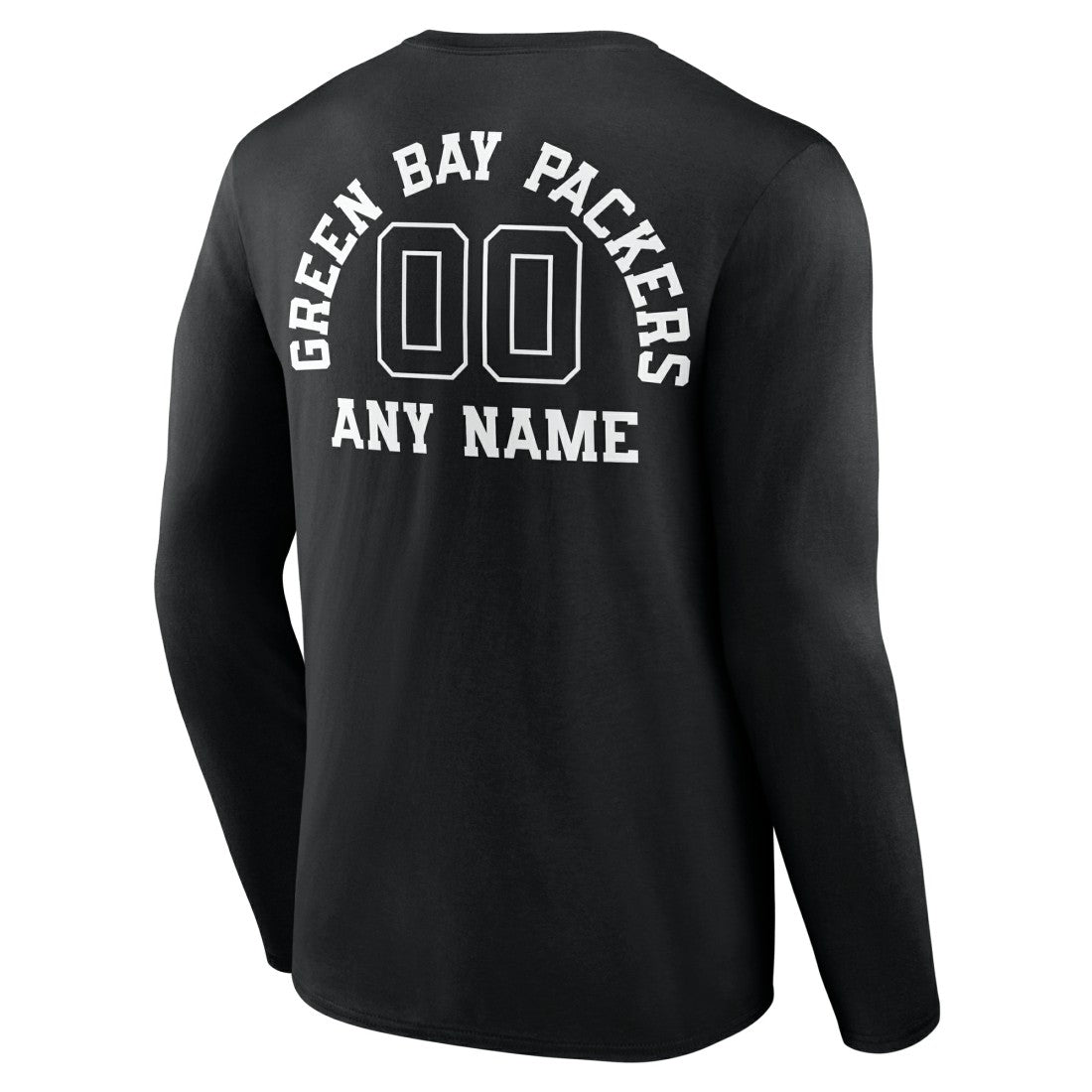 Green Bay Packers Personalized Name & Number Monochrome Long Sleeve T-Shirt | NFL Outlet