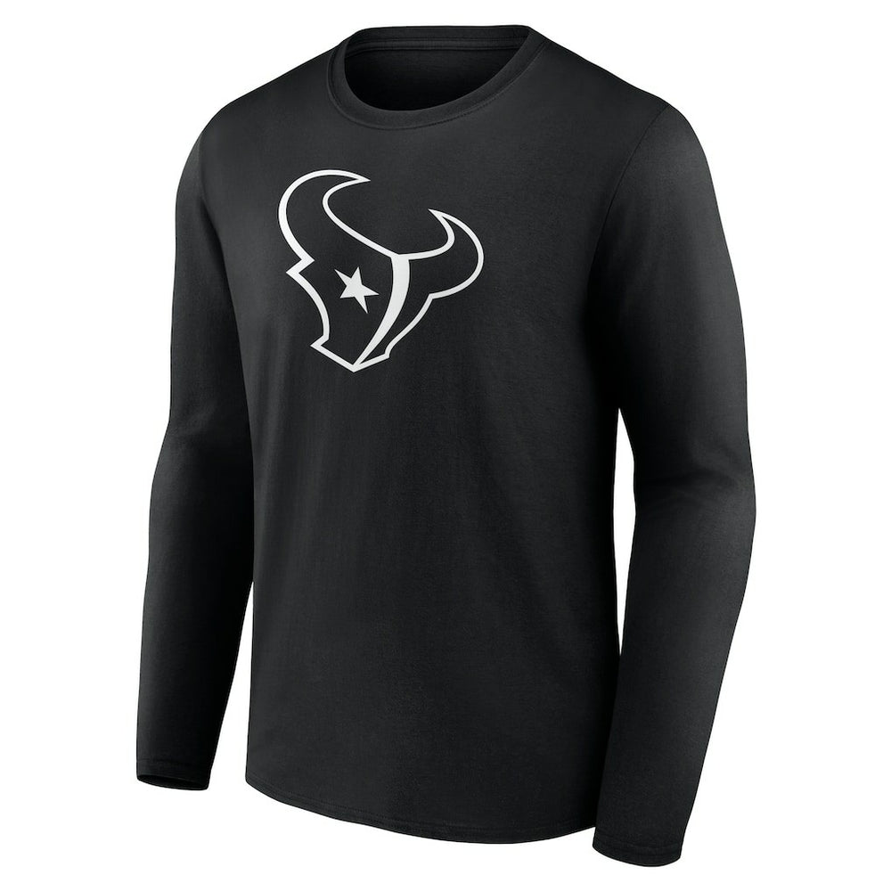 Houston Texans Personalized Name & Number Monochrome Long Sleeve T-Shirt | NFL US