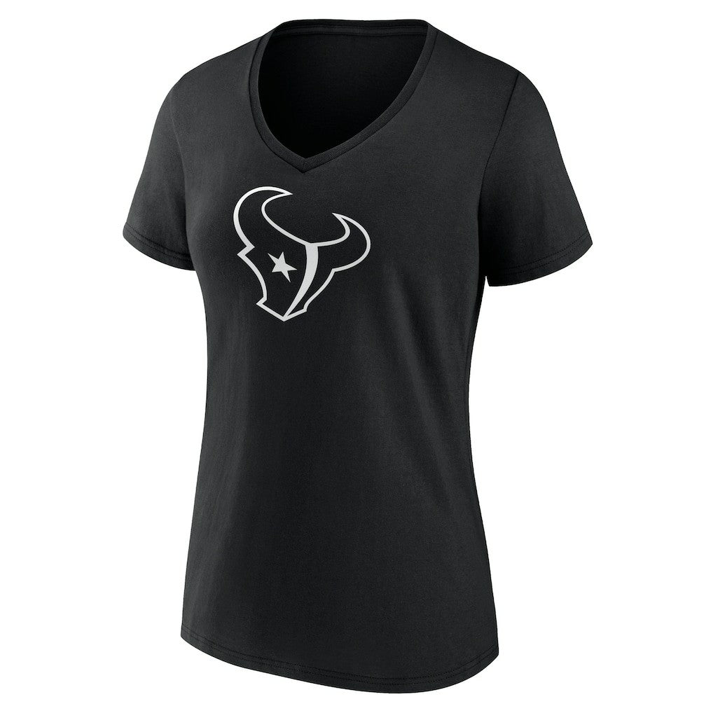 Houston Texans Women's Personalized Name & Number Monochrome V-Neck T-Shirt | NFL On sale
