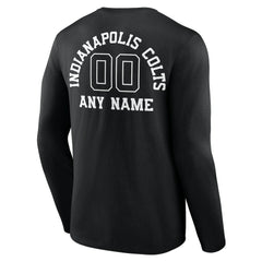 Indianapolis Colts Personalized Name & Number Monochrome Long Sleeve T-Shirt | NFL Online