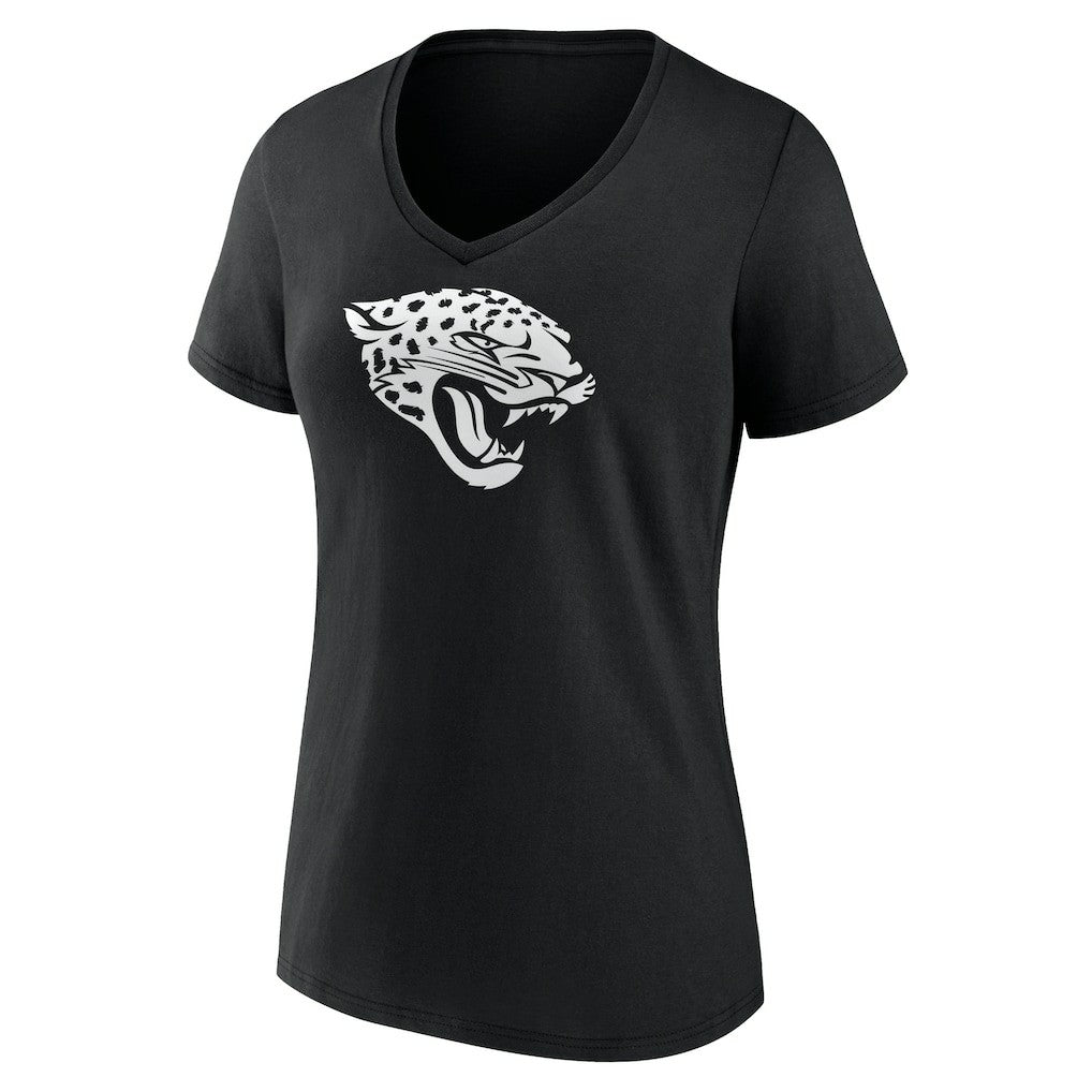 Jacksonville Jaguars Women's Personalized Name & Number Monochrome V-Neck T-Shirt | NFL US