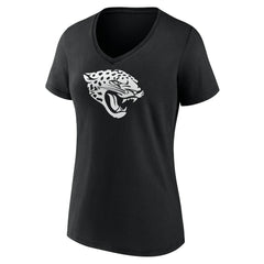 Jacksonville Jaguars Women's Personalized Name & Number Monochrome V-Neck T-Shirt | NFL US