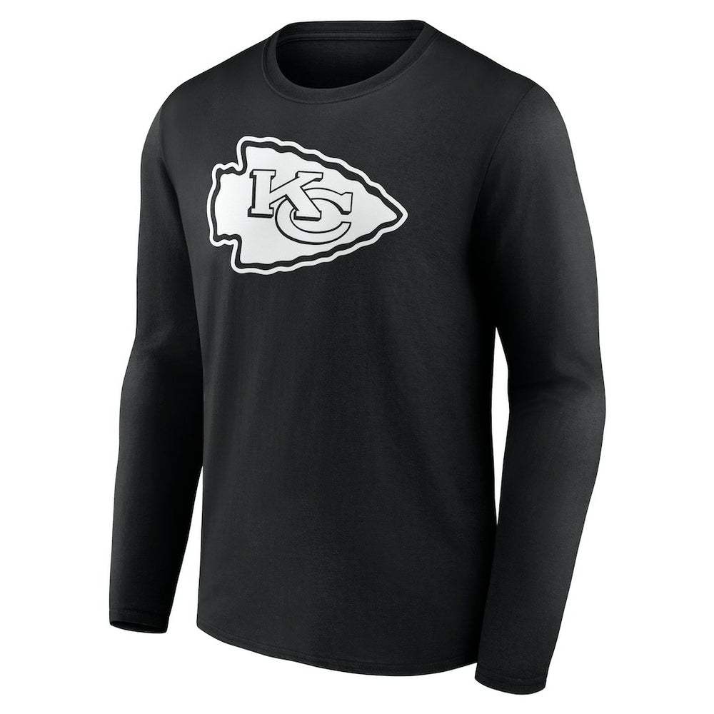 Kansas City Chiefs Personalized Name & Number Monochrome Long Sleeve T-Shirt | NFL Outlet
