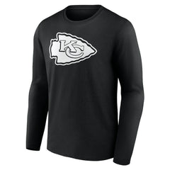 Kansas City Chiefs Personalized Name & Number Monochrome Long Sleeve T-Shirt | NFL Outlet