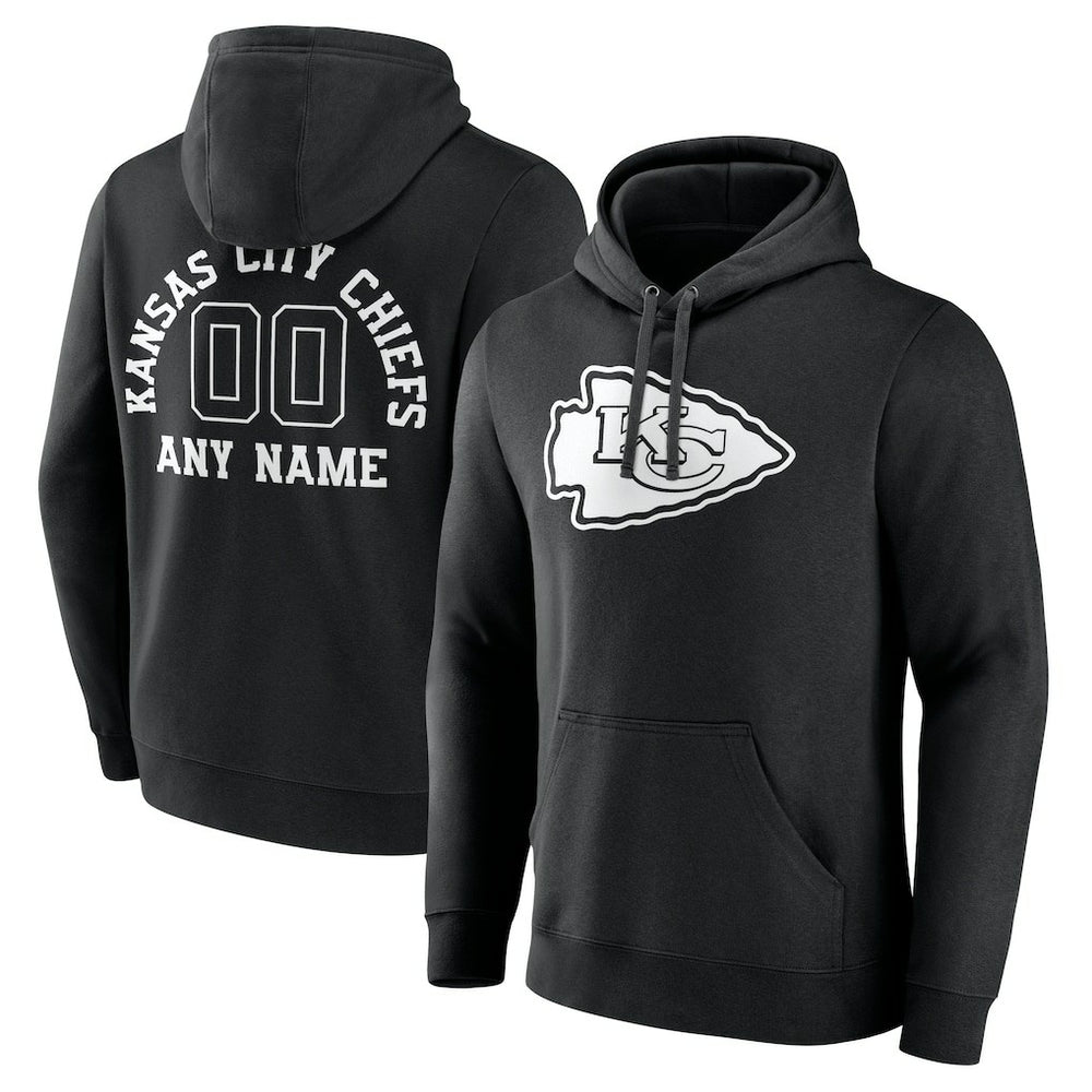 Kansas City Chiefs Personalized Name & Number Pullover Hoodie | NFL Hot