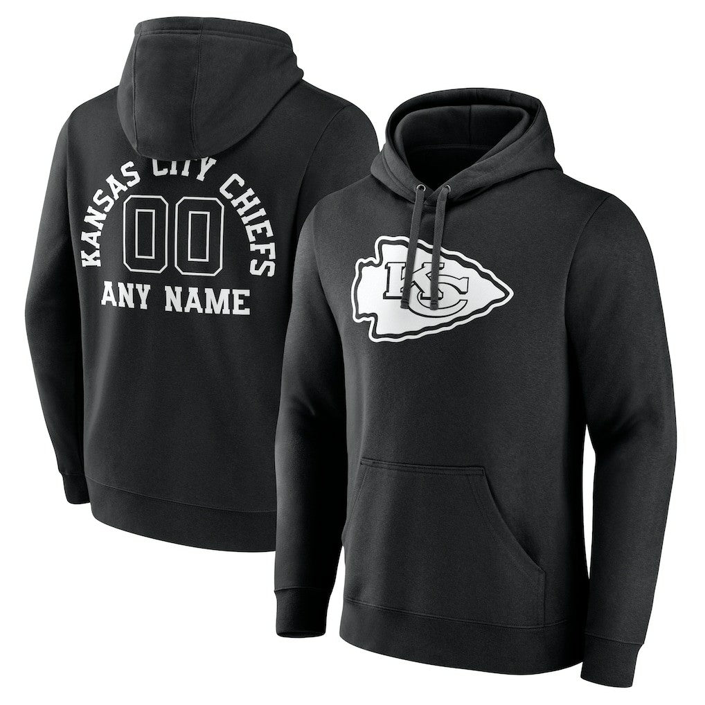 Kansas City Chiefs Personalized Name & Number Pullover Hoodie | NFL Hot