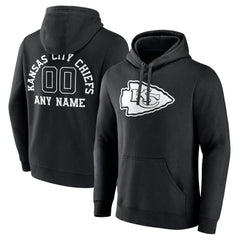 Kansas City Chiefs Personalized Name & Number Pullover Hoodie | NFL Hot
