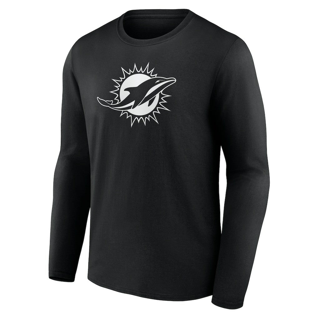 Miami Dolphins Personalized Name & Number Monochrome Long Sleeve T-Shirt | NFL On sale