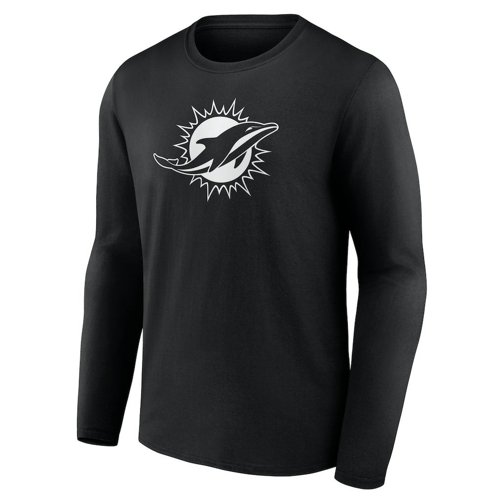 Miami Dolphins Personalized Name & Number Monochrome Long Sleeve T-Shirt | NFL On sale