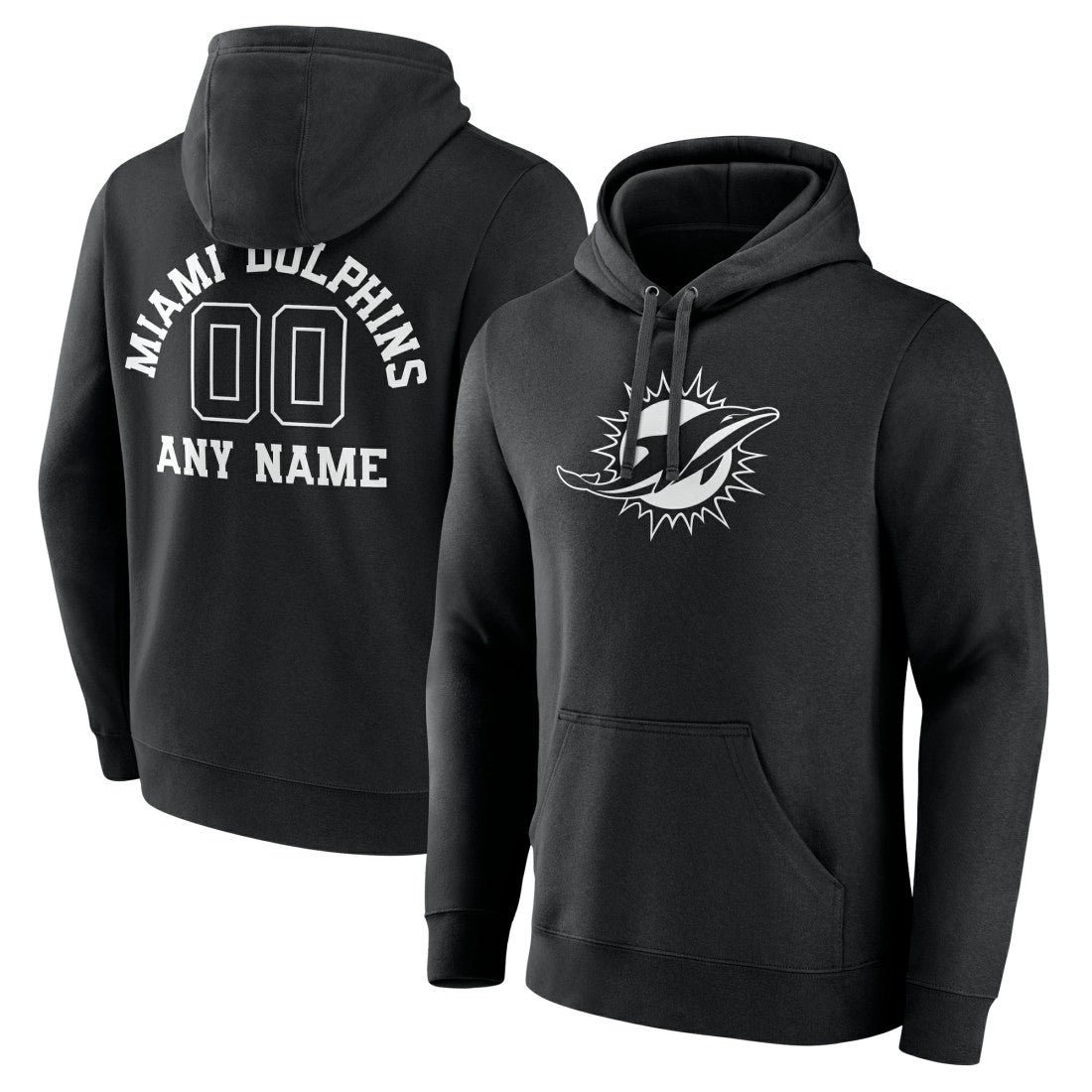 Miami Dolphins Personalized Name & Number Pullover Hoodie | NFL New