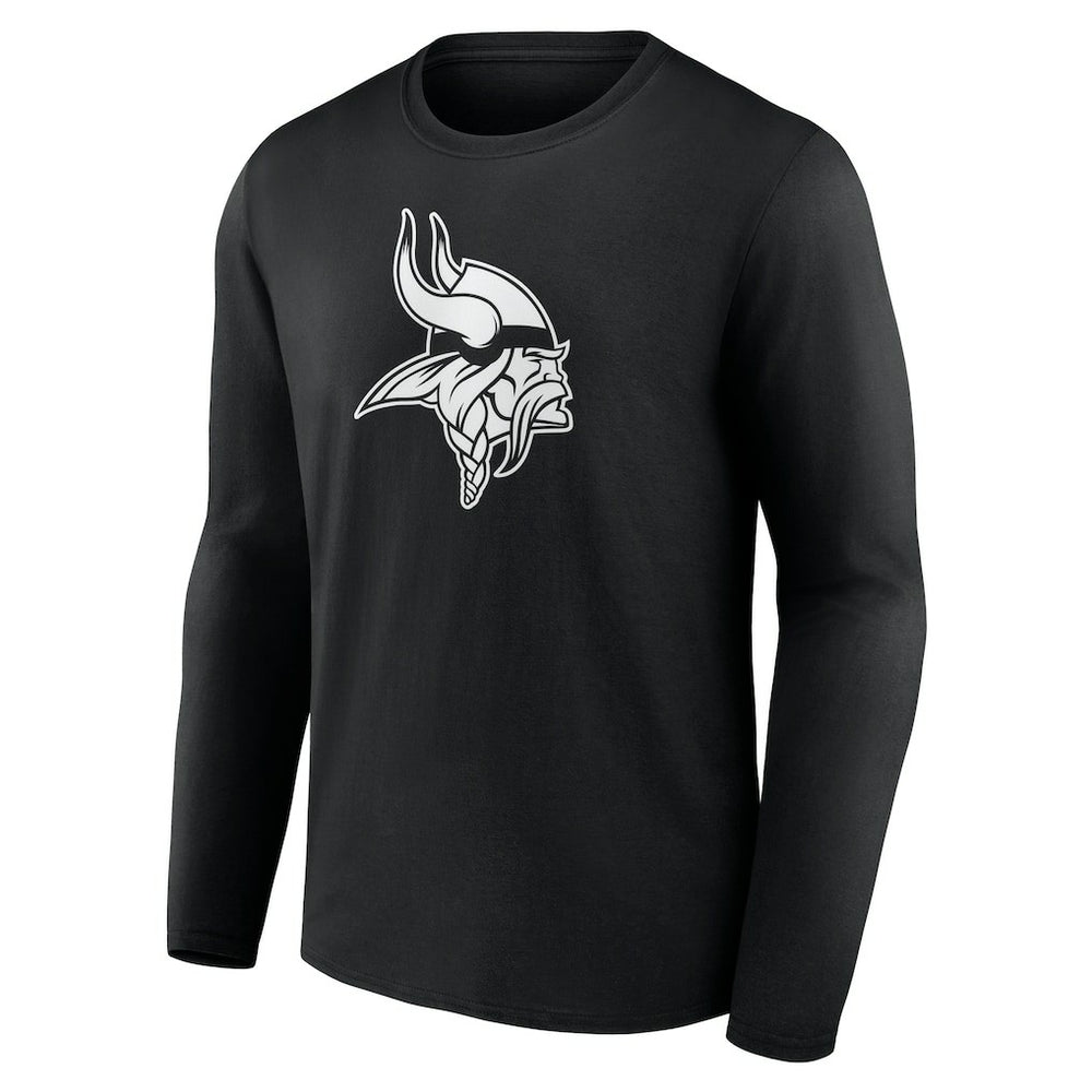 Minnesota Vikings Personalized Name & Number Monochrome Long Sleeve T-Shirt | NFL US