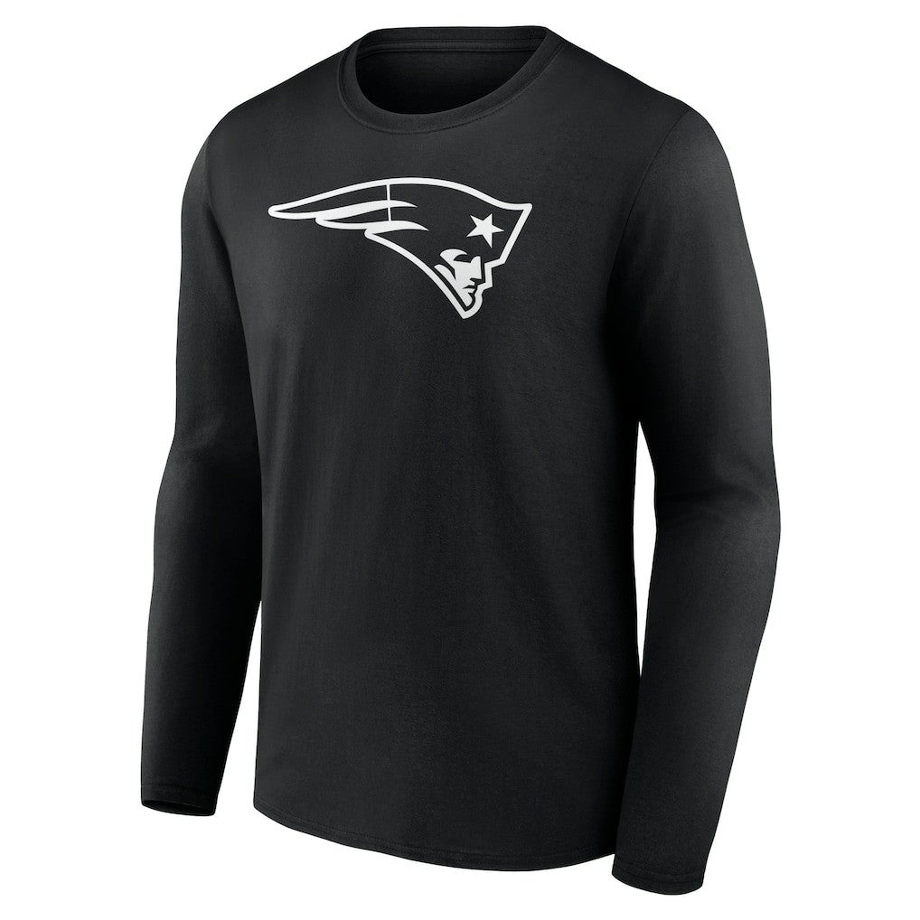 New England Patriots Personalized Name & Number Monochrome Long Sleeve T-Shirt | NFL New