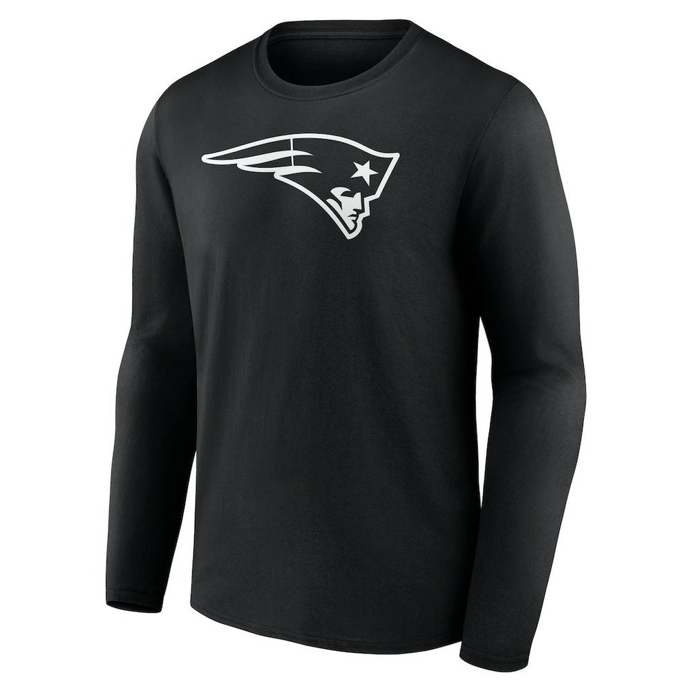 New England Patriots Personalized Name & Number Monochrome Long Sleeve T-Shirt | NFL New