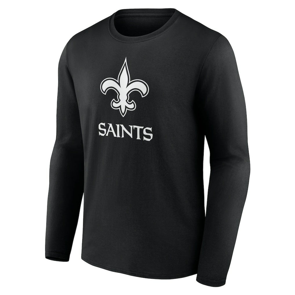 New Orleans Saints Personalized Name & Number Monochrome Long Sleeve T-Shirt | NFL New