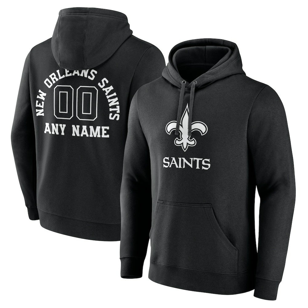 New Orleans Saints Personalized Name & Number Pullover Hoodie | NFL Online