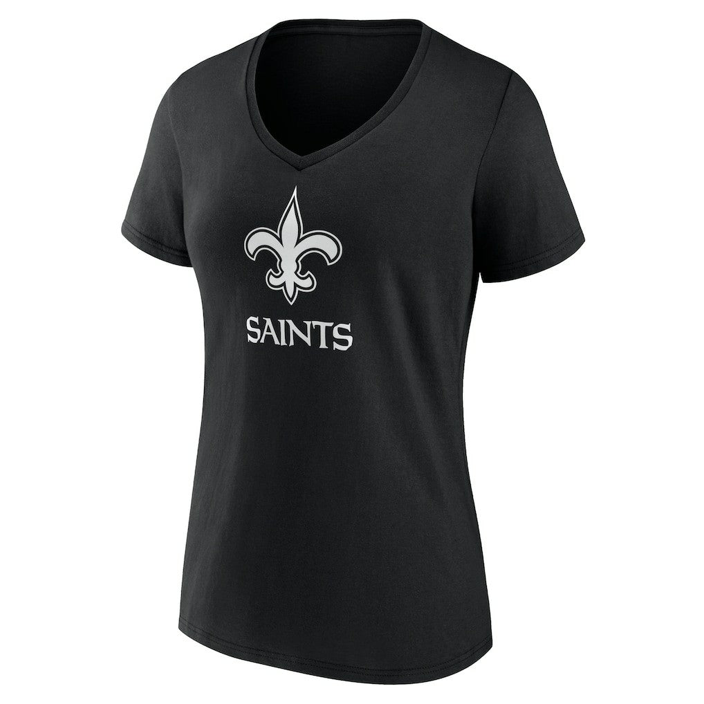 New Orleans Saints Women's Personalized Name & Number Monochrome V-Neck T-Shirt | NFL On sale