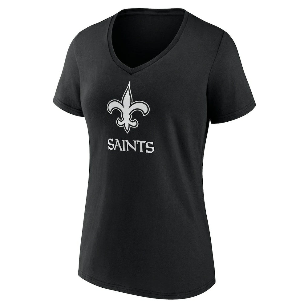 New Orleans Saints Women's Personalized Name & Number Monochrome V-Neck T-Shirt | NFL On sale