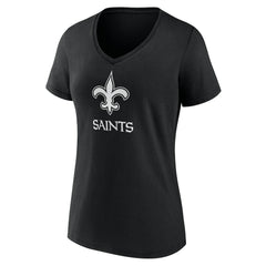 New Orleans Saints Women's Personalized Name & Number Monochrome V-Neck T-Shirt | NFL On sale