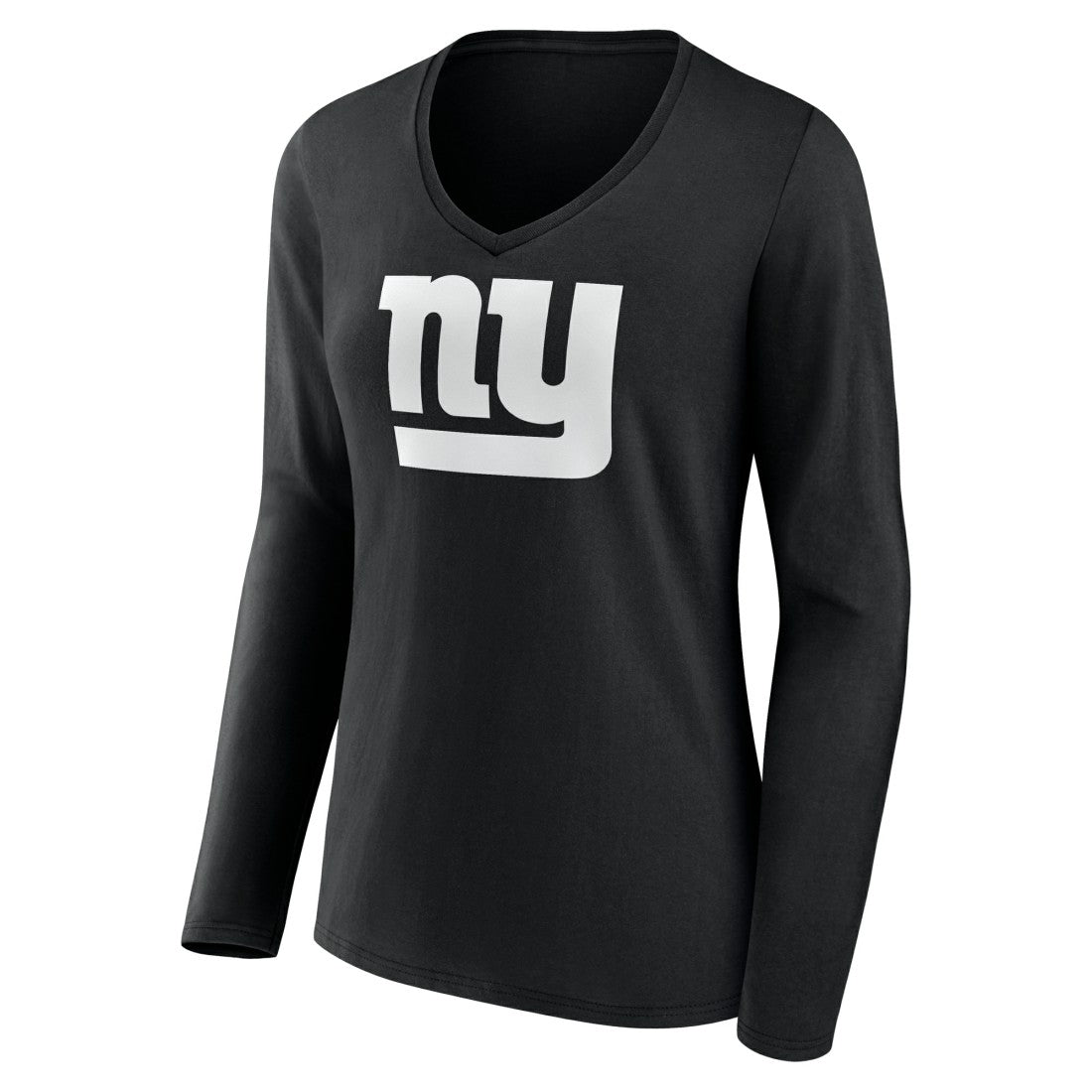 New York Giants Women's Personalized Name & Number Monochrome Long Sleeve V-Neck T-Shirt | NFL Near me