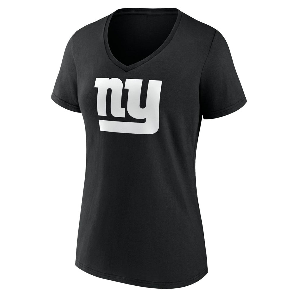 New York Giants Women's Personalized Name & Number Monochrome V-Neck T-Shirt | NFL Discount
